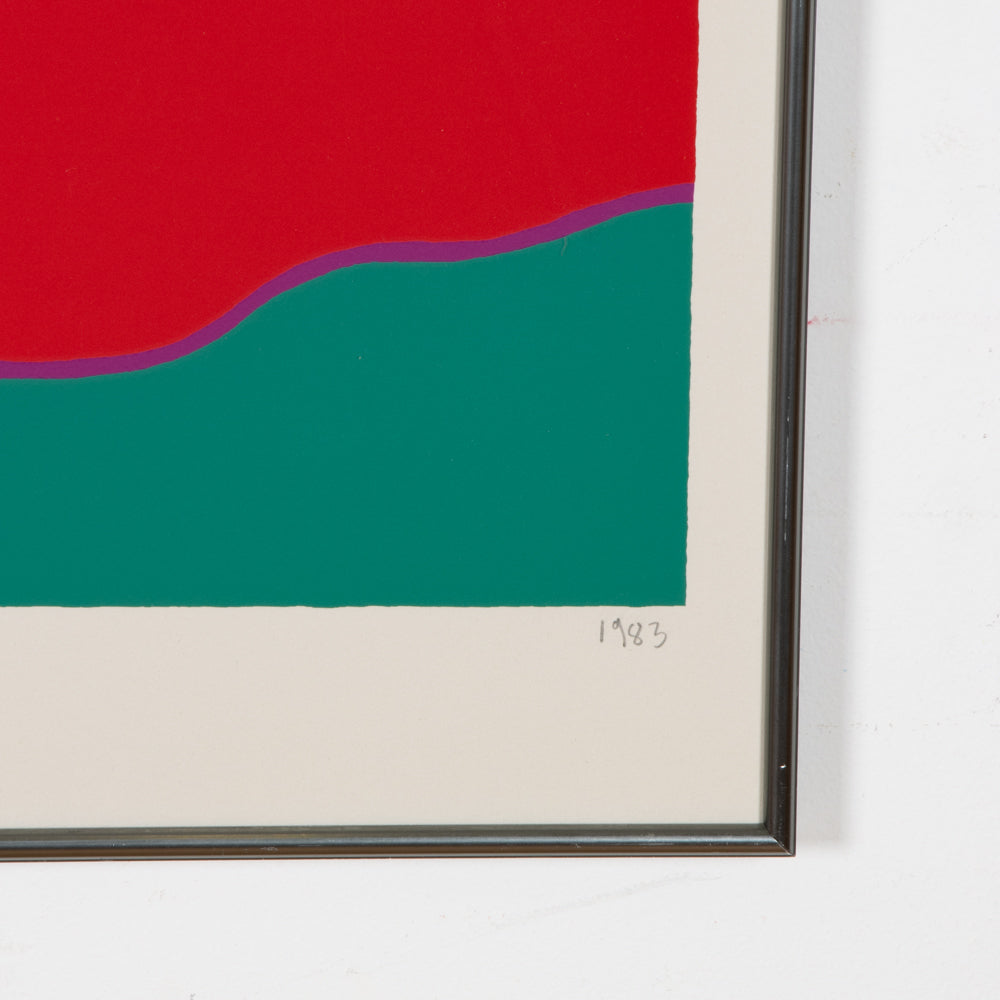 Large 1983 Dan May Screenprint "Nudes on Towels"