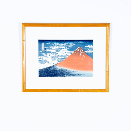 Vintage "Fine Wind, Clear Morning" Print by Hakusai