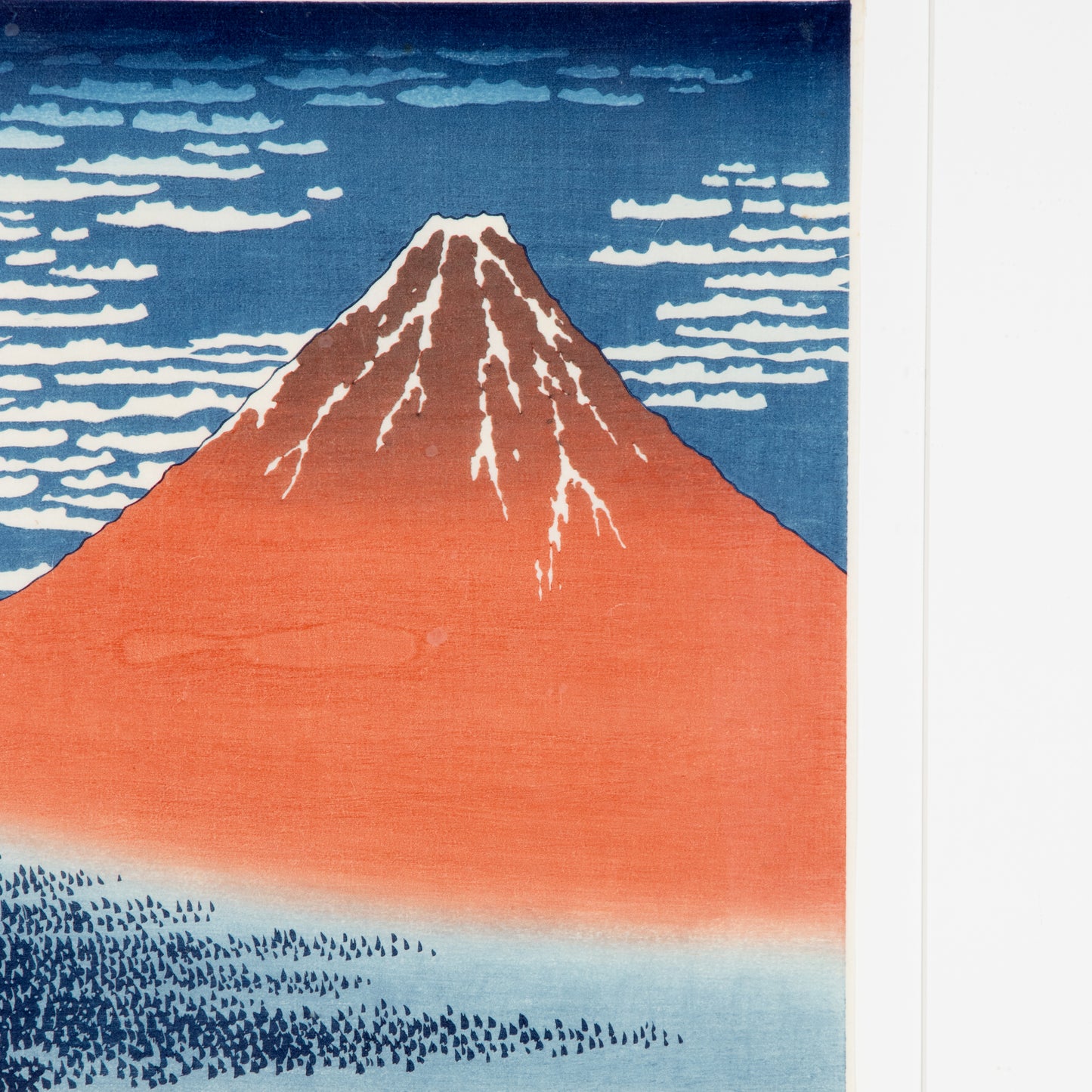 Vintage "Fine Wind, Clear Morning" Print by Hakusai