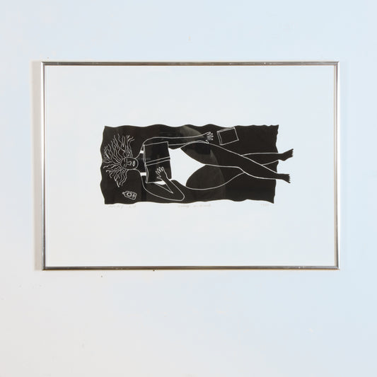 1989 "Asleep on the Beach" by Dan May