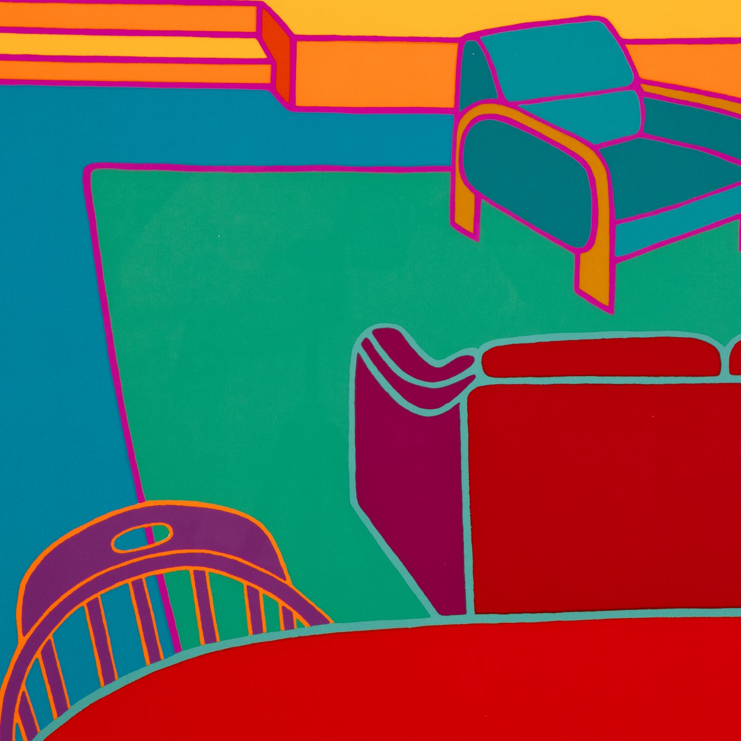 Large 1981 Screen Print by Dan May
