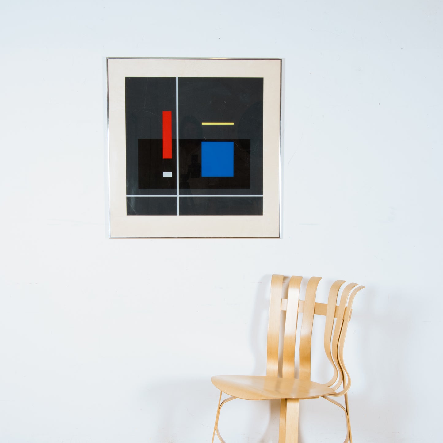 Large 1975 Geometric Screen Print by Jean Gorin