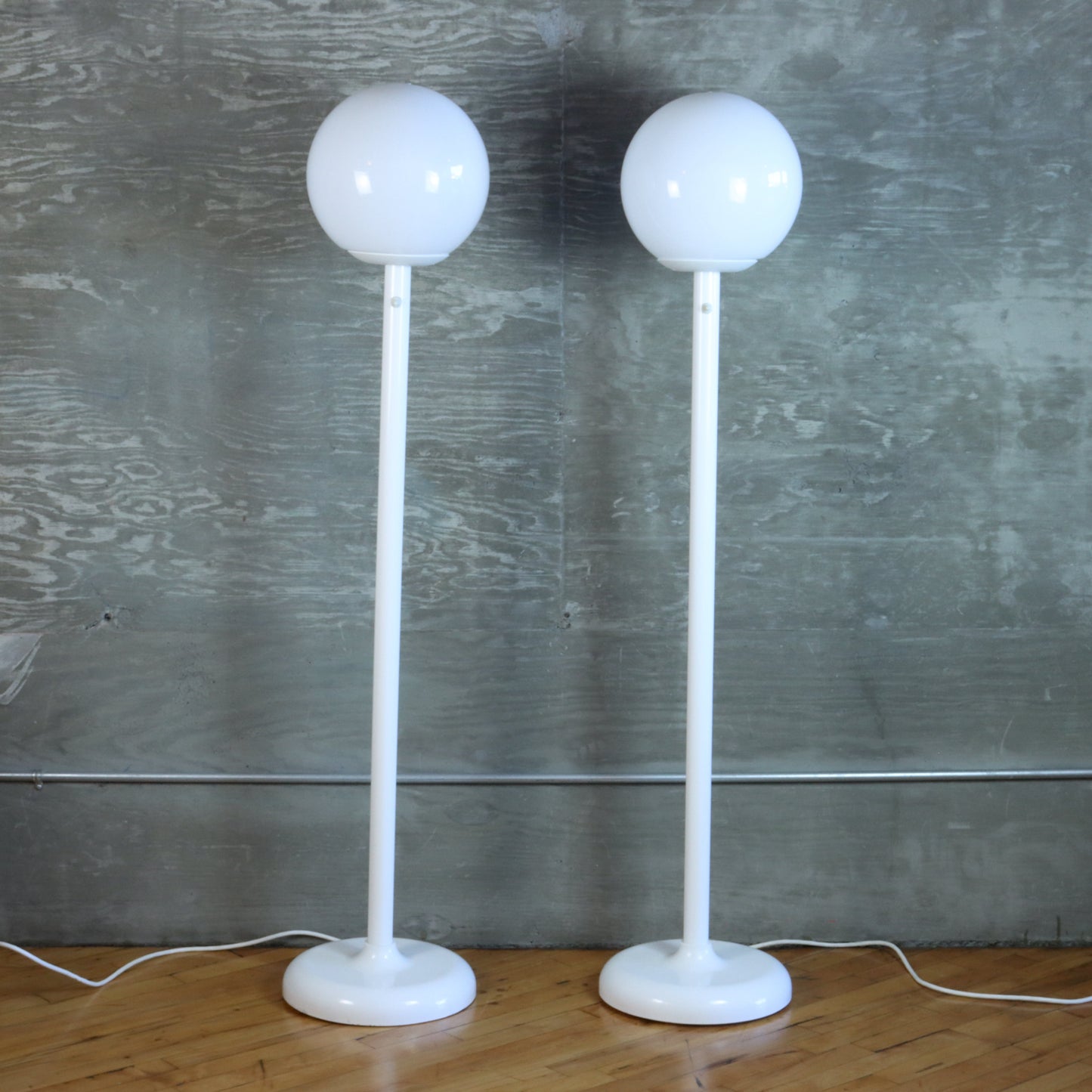 Pair of 1980s Lollipop Floor Lamps