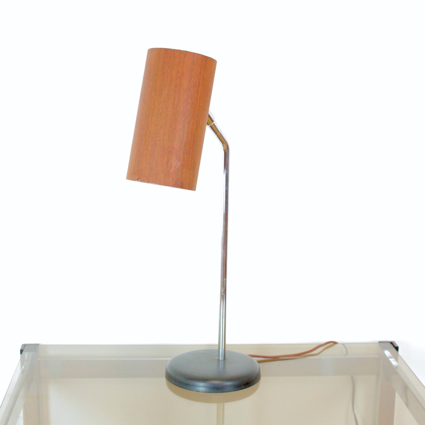 1960s Walnut Lamp After George Nelson