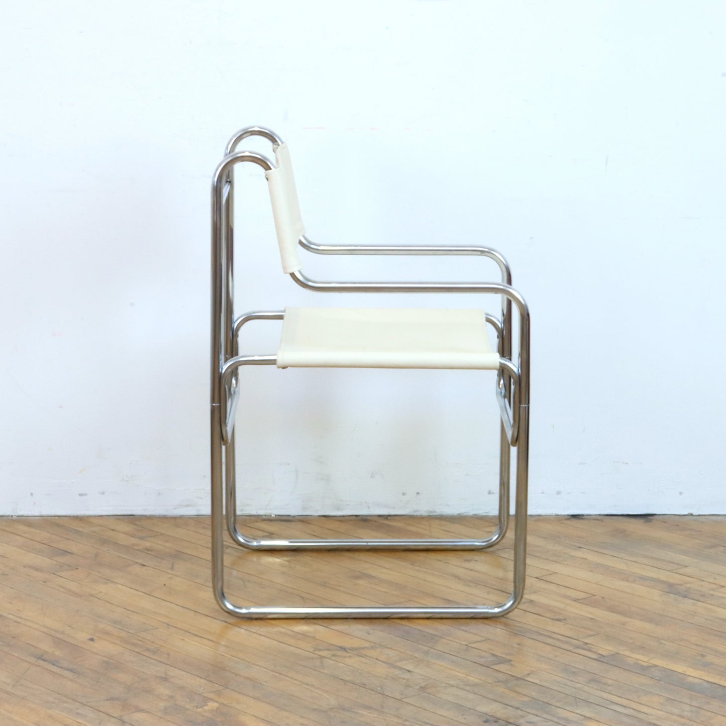 1970s Chrome and Leather Dining Chairs