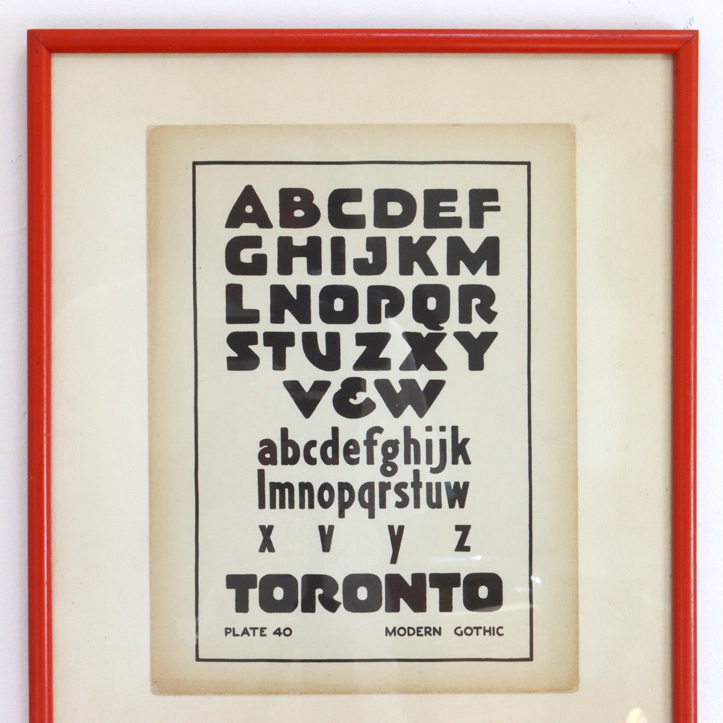 1940s Typography Reference Sheet.