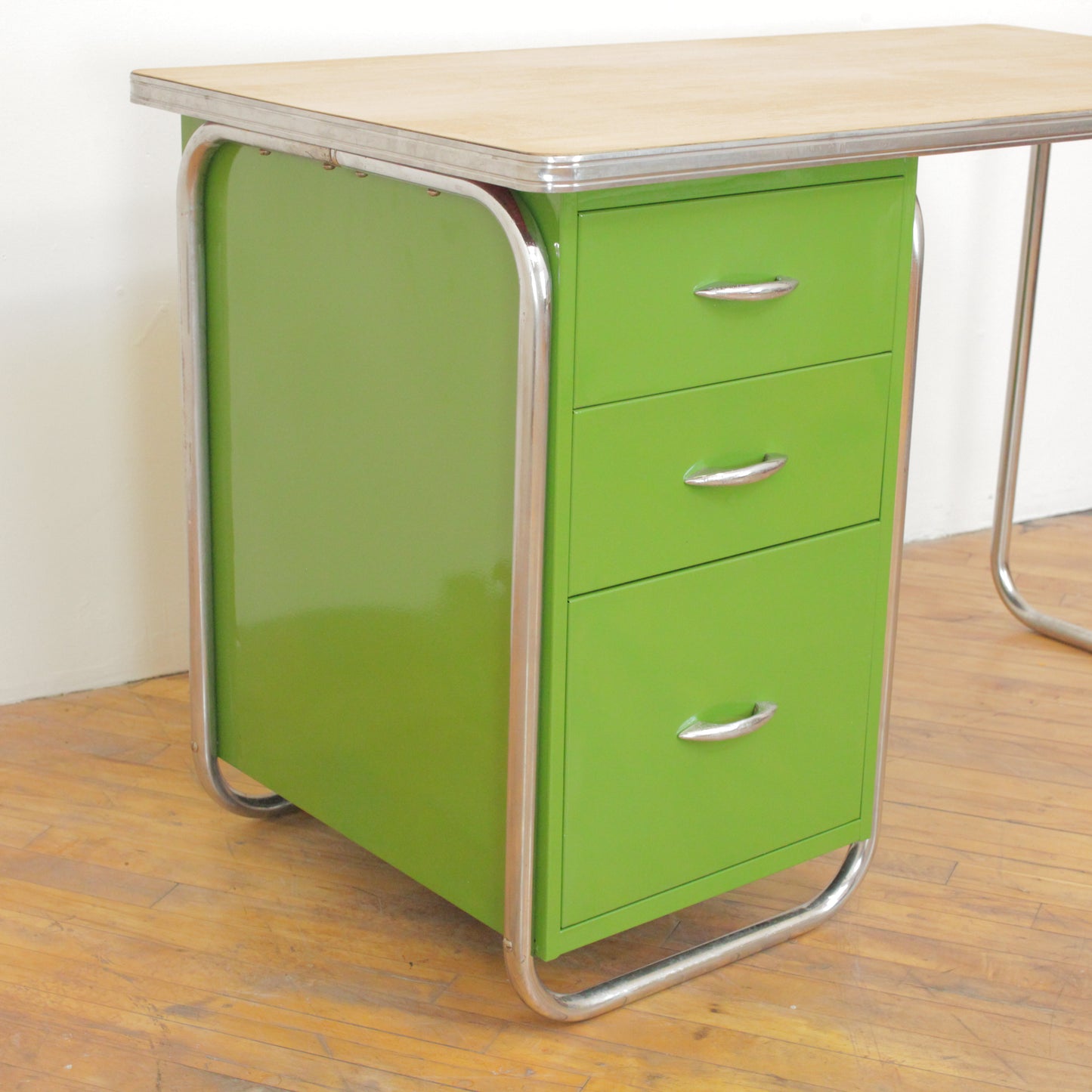 1950s Tubular Steel Desk