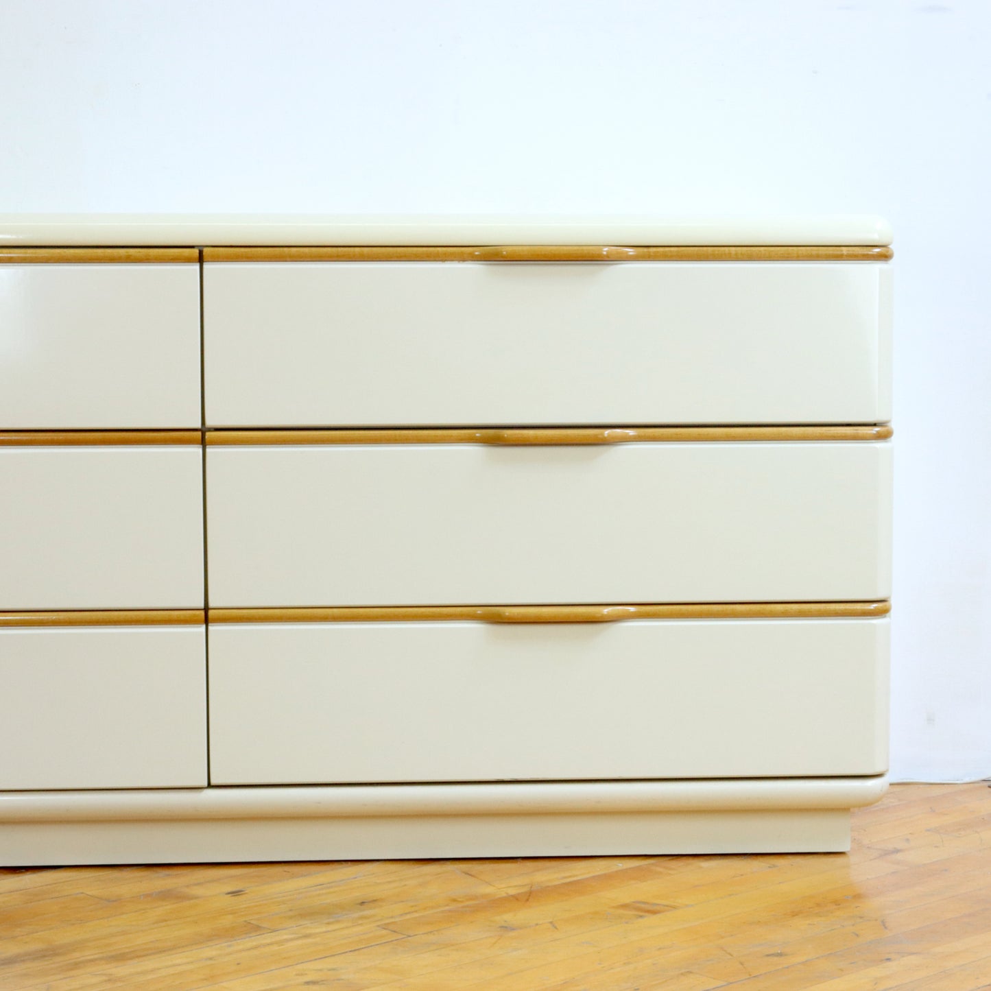 1980s Lane Lacquered Lowboy Dresser