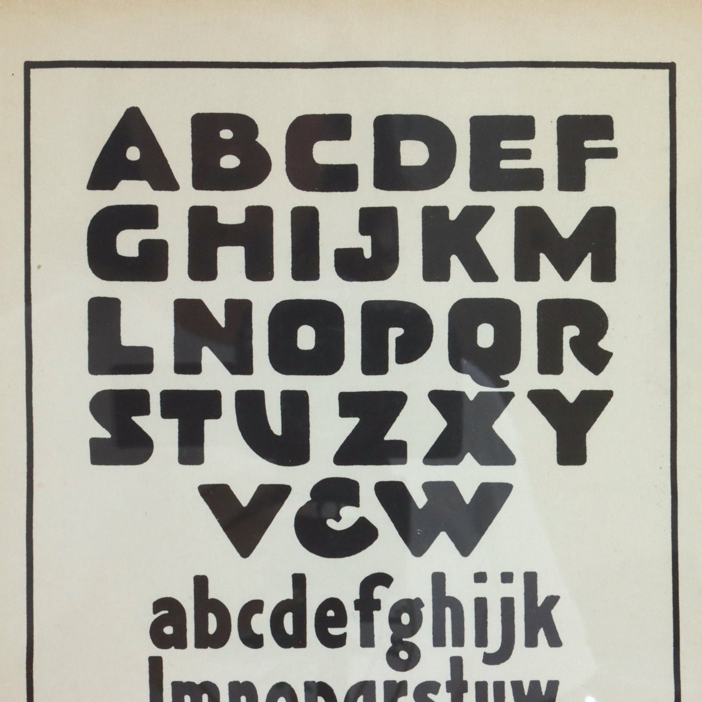 1940s Typography Reference Sheet.