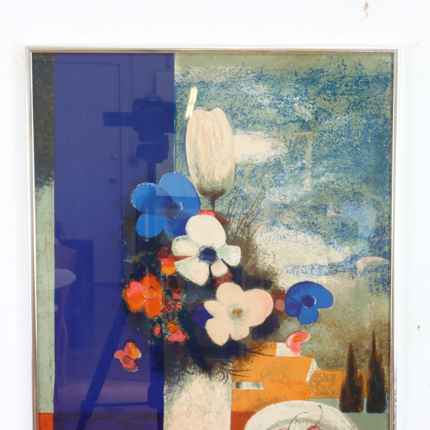 Mid Century Abstract Still Life Screen Print