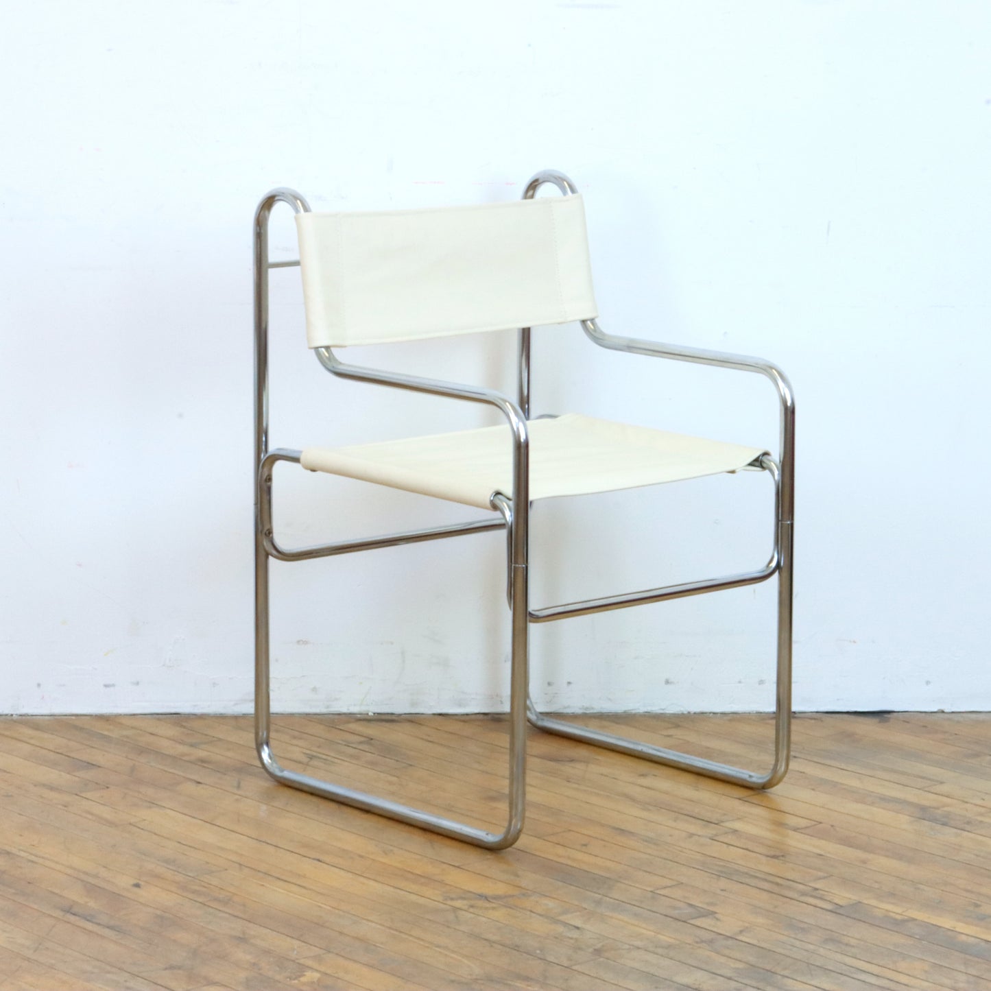 1970s Chrome and Leather Dining Chairs