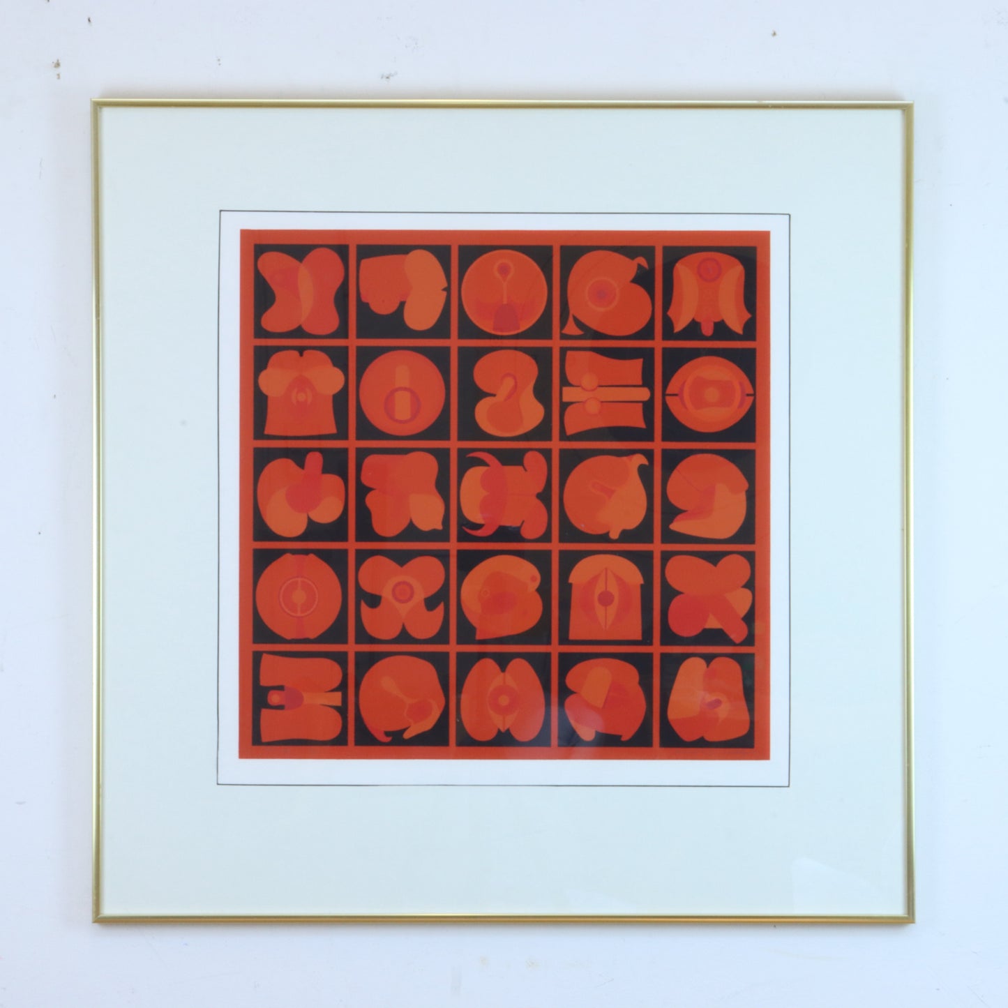 Takeshi Kawashima No. 68 Original Screen Print, Framed