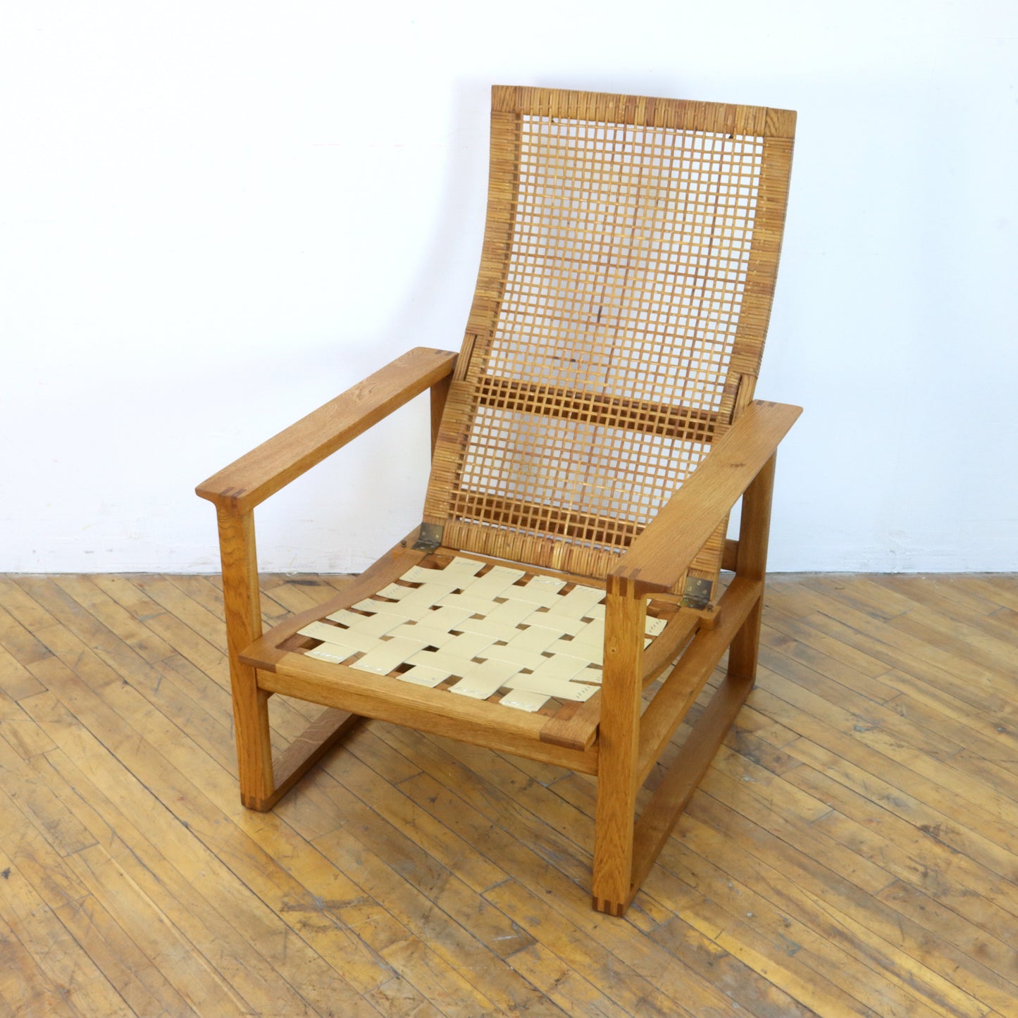 Børge Mogensen 2254 Oak Lounge Chair and Ottoman