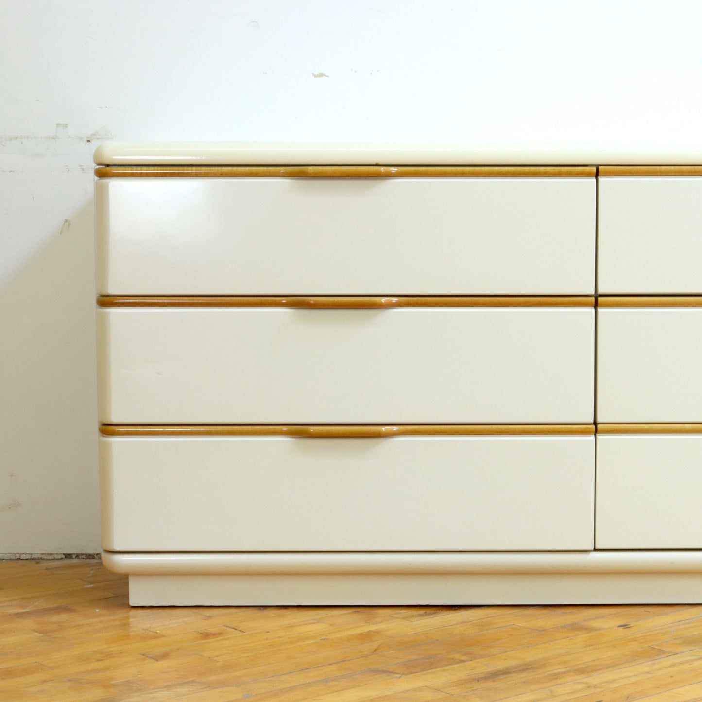 1980s Lane Lacquered Lowboy Dresser