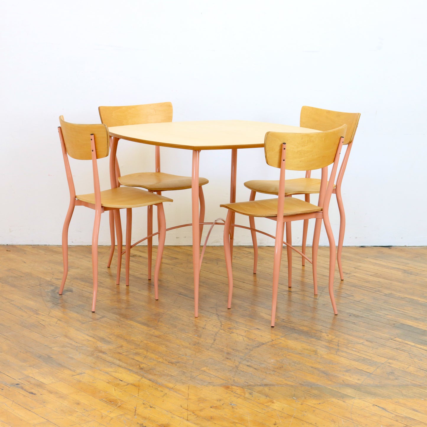 Squiggly Pink Vintage Dining Set