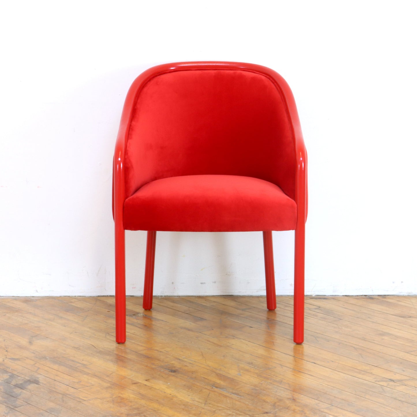 Pair of Ward Bennett Barrel Chairs