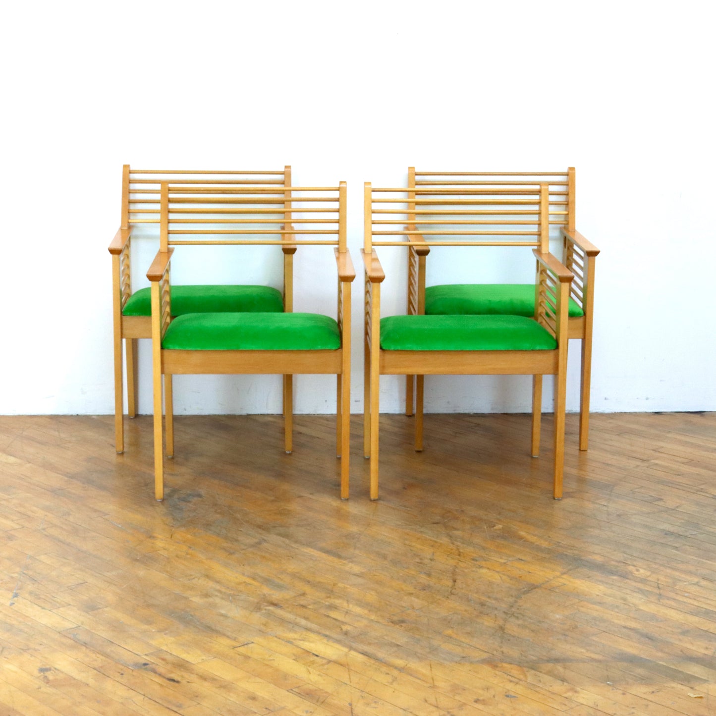 Set of 4 Postmodern Japanese Dining Chairs
