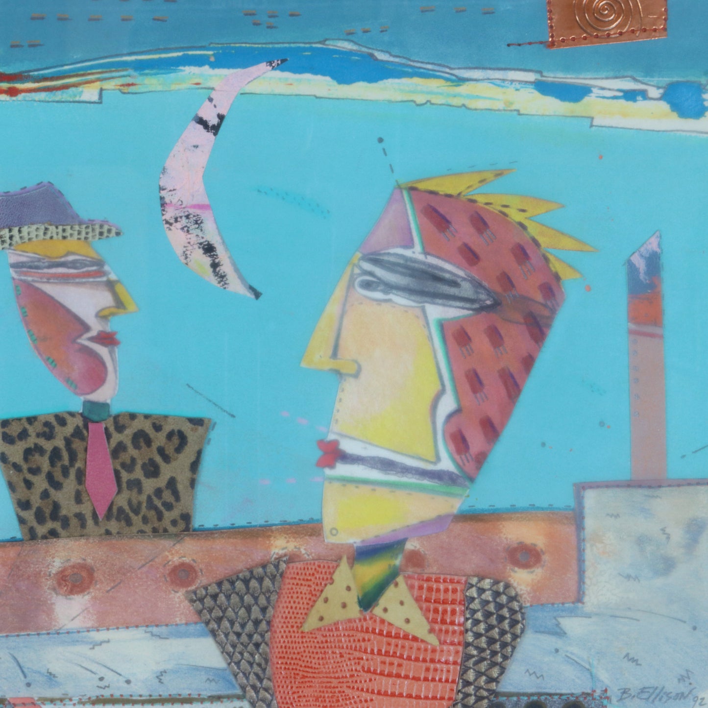 1992 Mixed Media Collage by Barbara Ellis