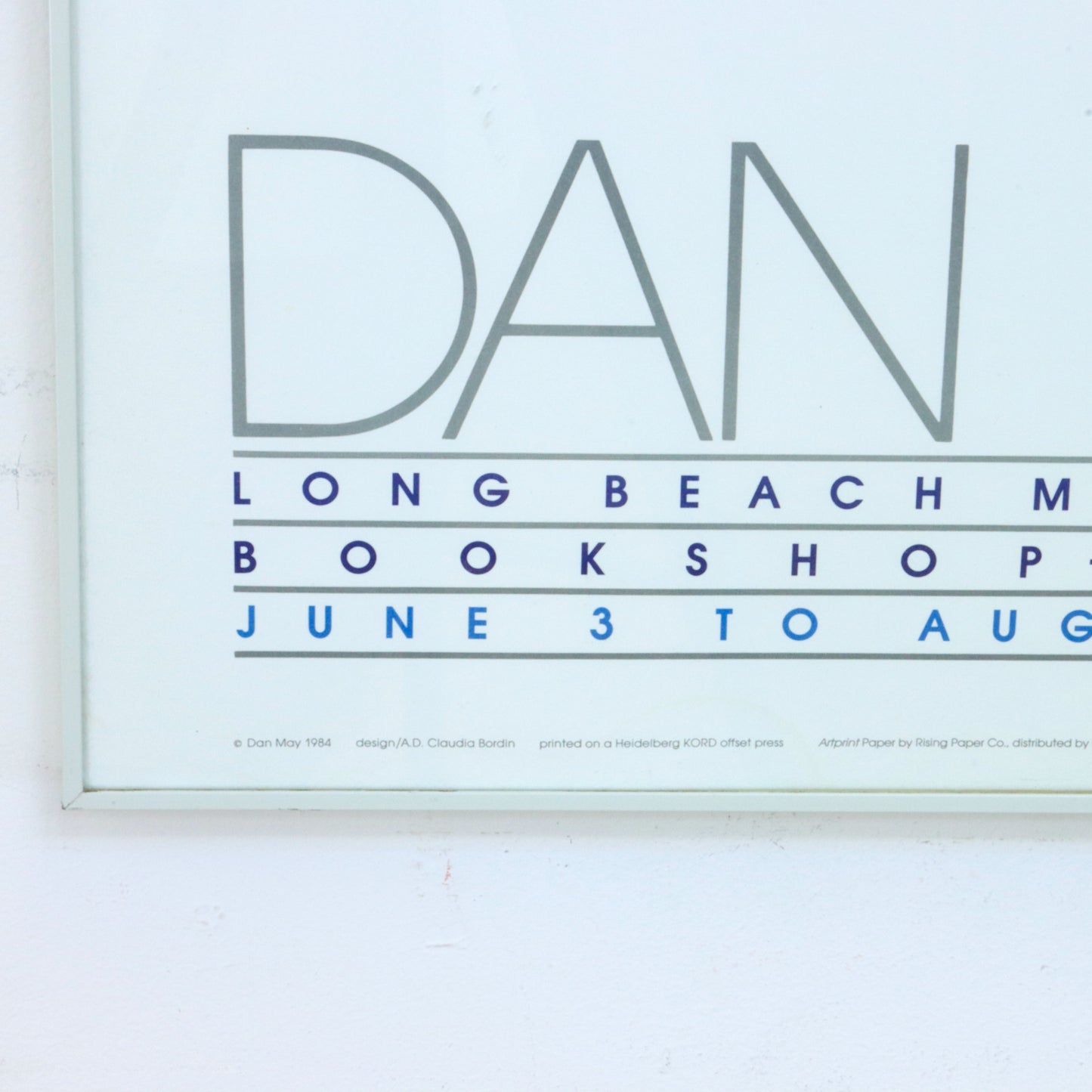 1984 Dan May Exhibition Poster