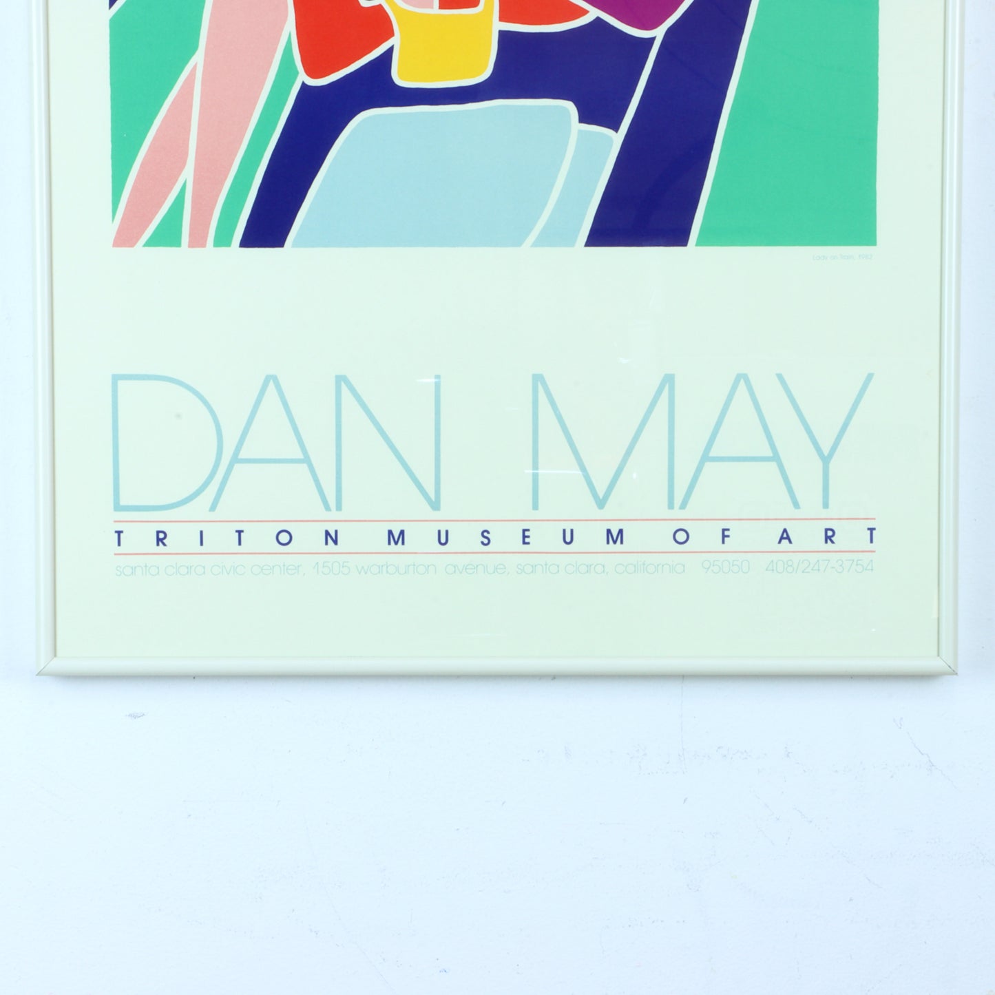 1980s Dan May Exhibition Poster
