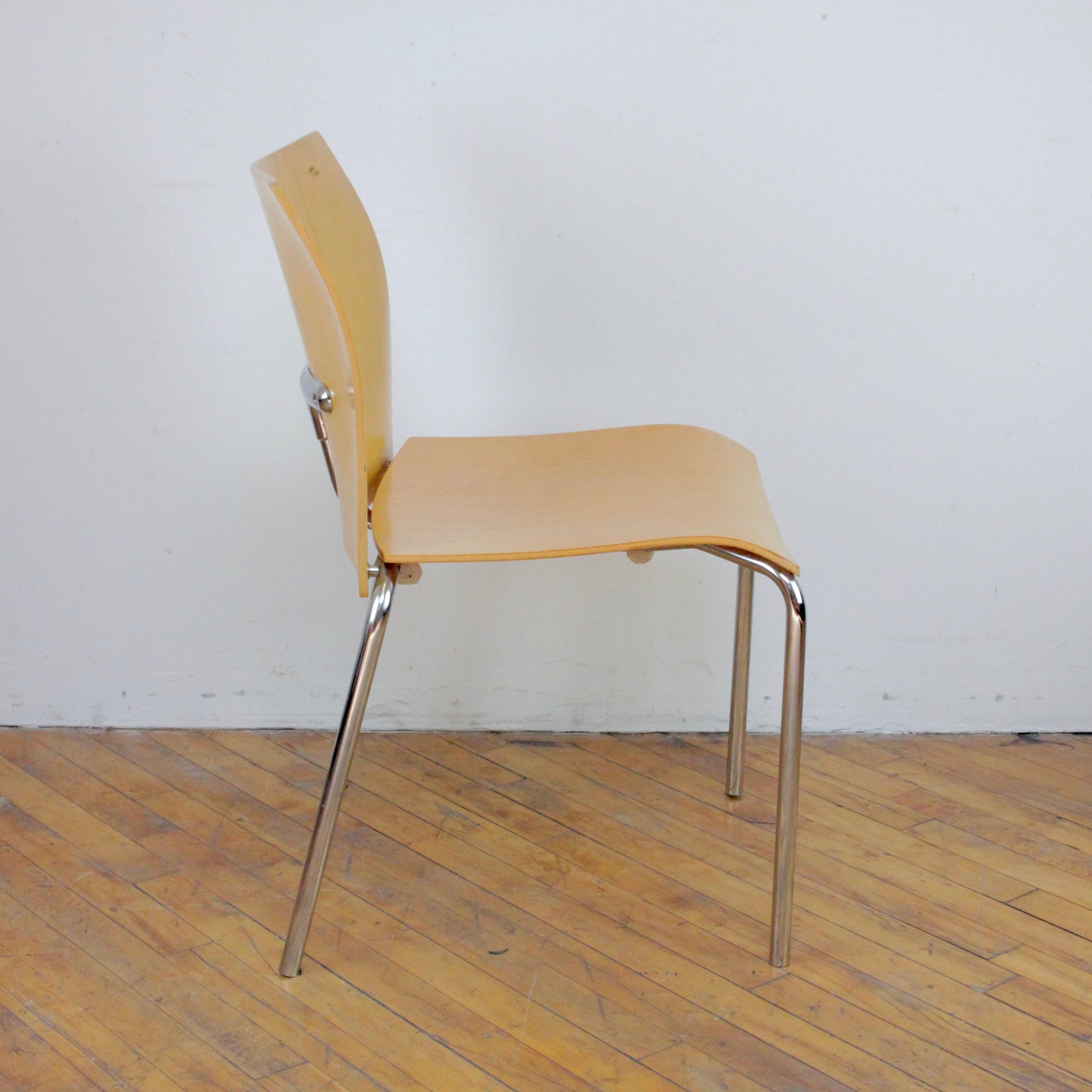 Set of 4 Postmodern Molded Ply Dining Chairs