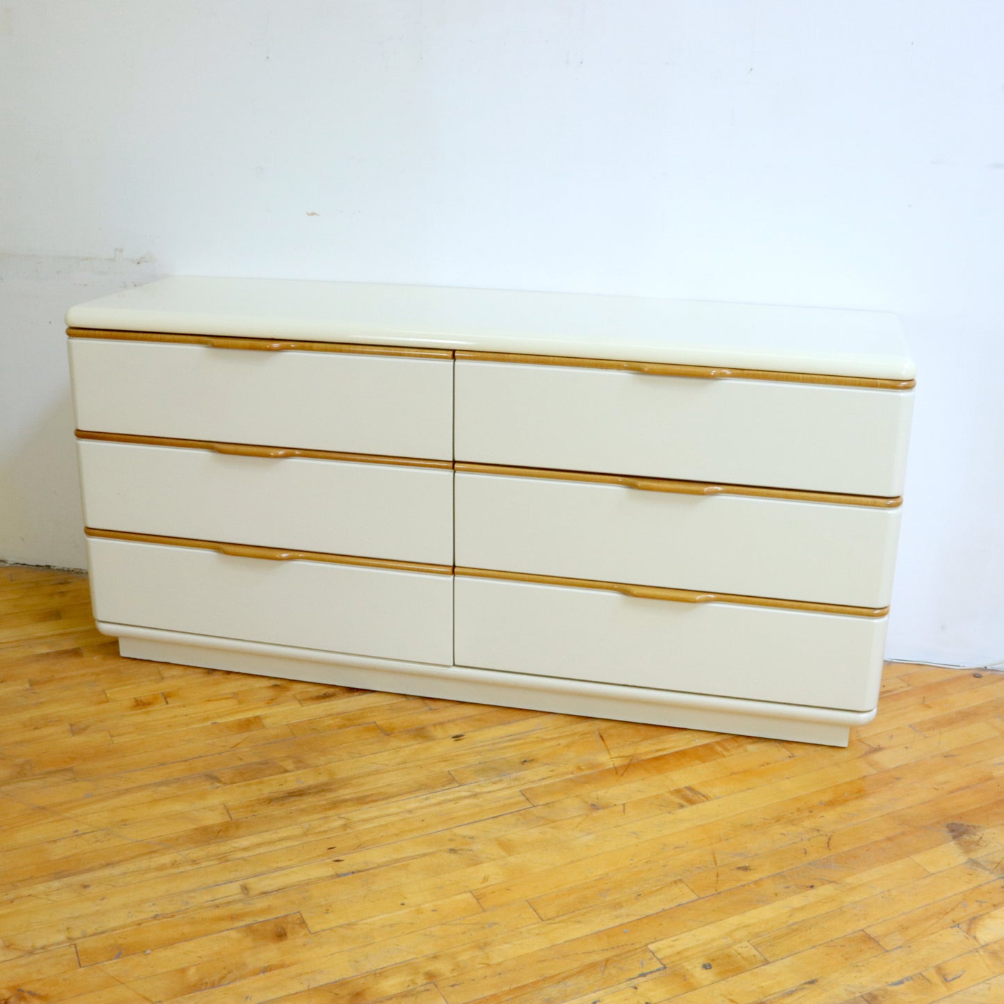 1980s Lane Lacquered Lowboy Dresser