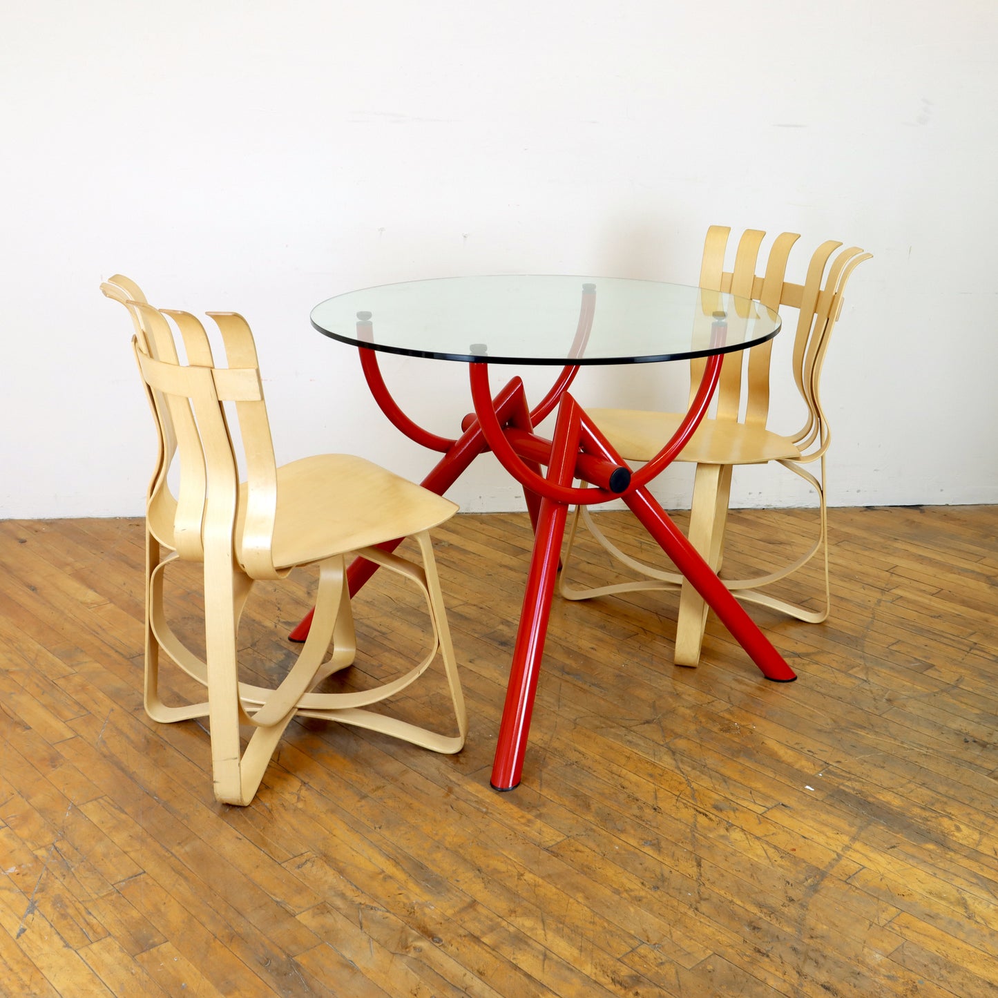 1980s Postmodern Tubular Dining Table