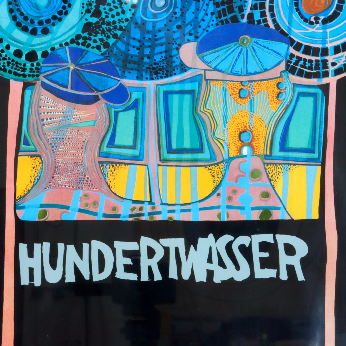 1975 Hundertwasser Poster, Framed