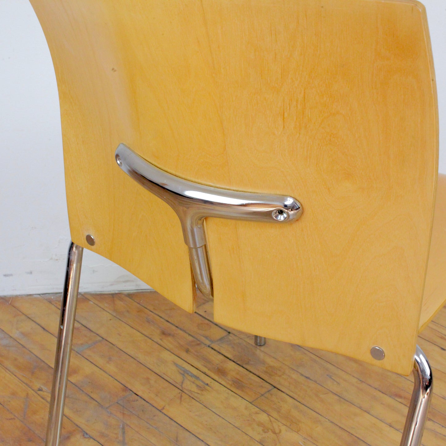Set of 4 Postmodern Molded Ply Dining Chairs