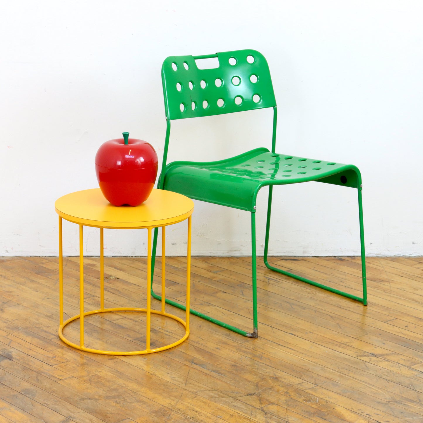 Monochrome Yellow Side Table or Stool