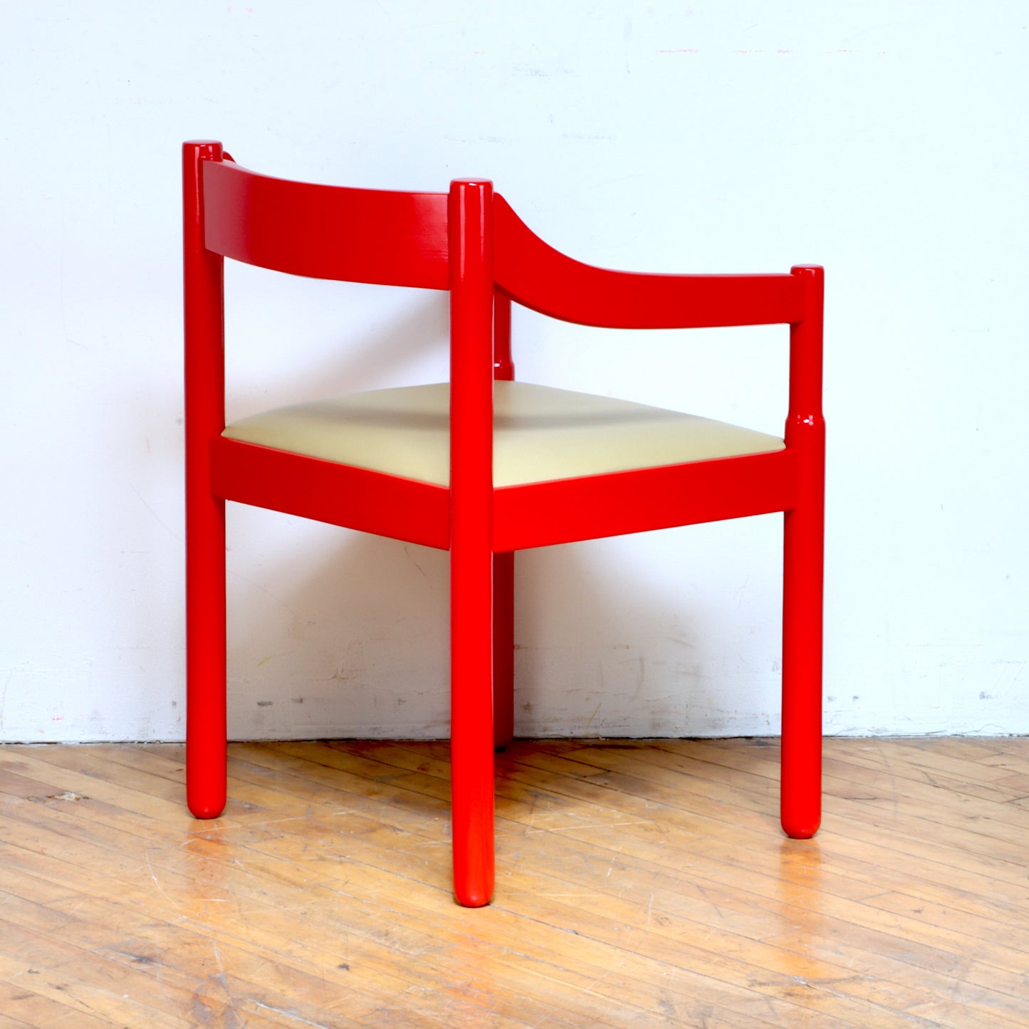 Pair of Vintage Red Carimate Style Chairs