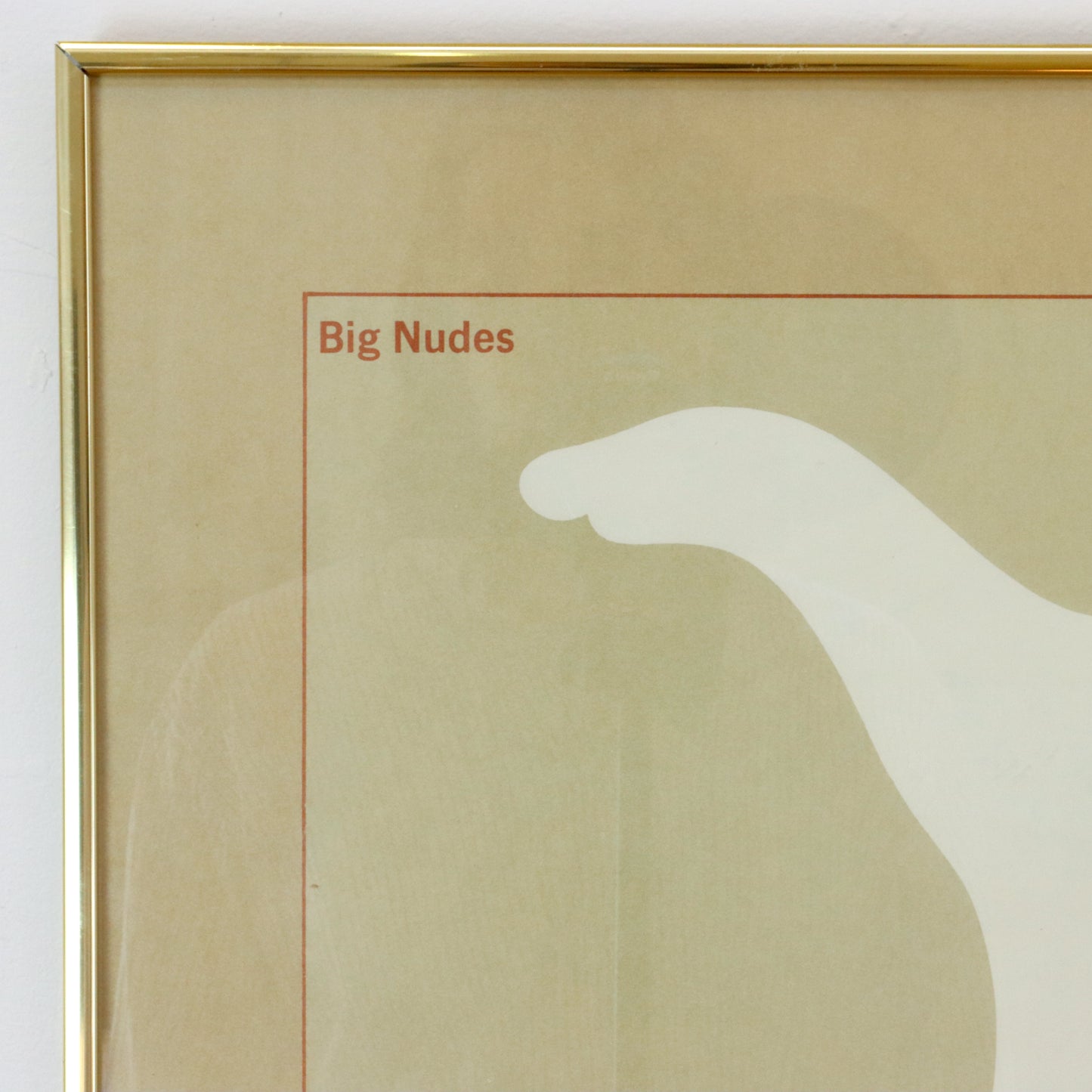 1970 Milton Glaser "Big Nudes" Exhibition Poster.