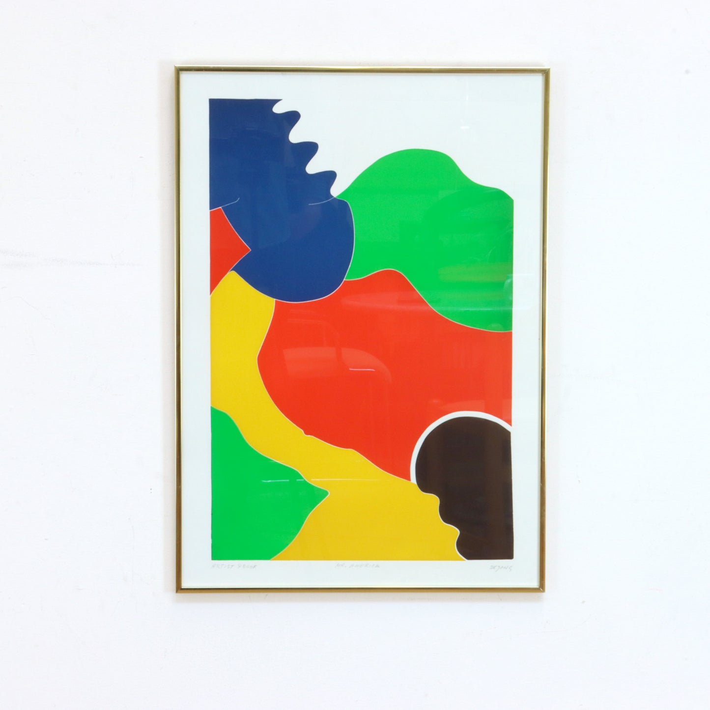 1970s Relief Print by Thom De Jong