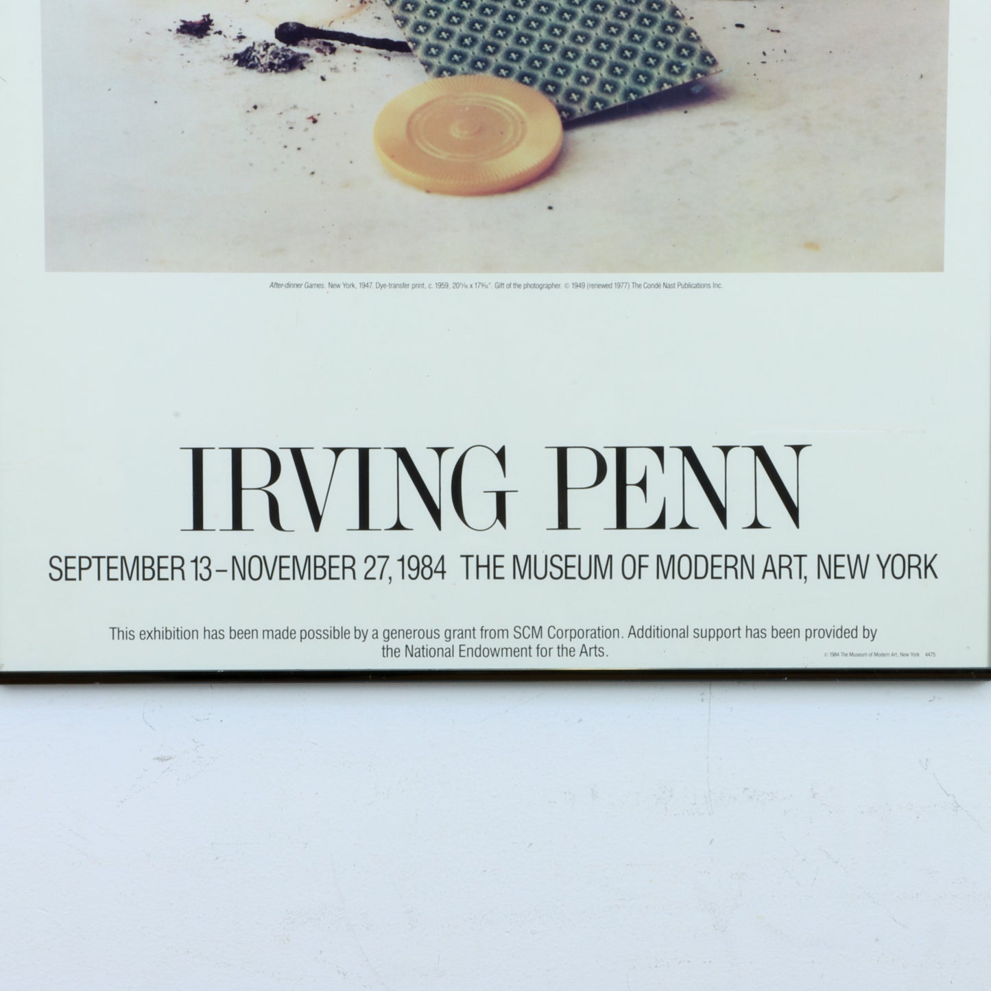 1984 Irving Penn Exhibition Poster