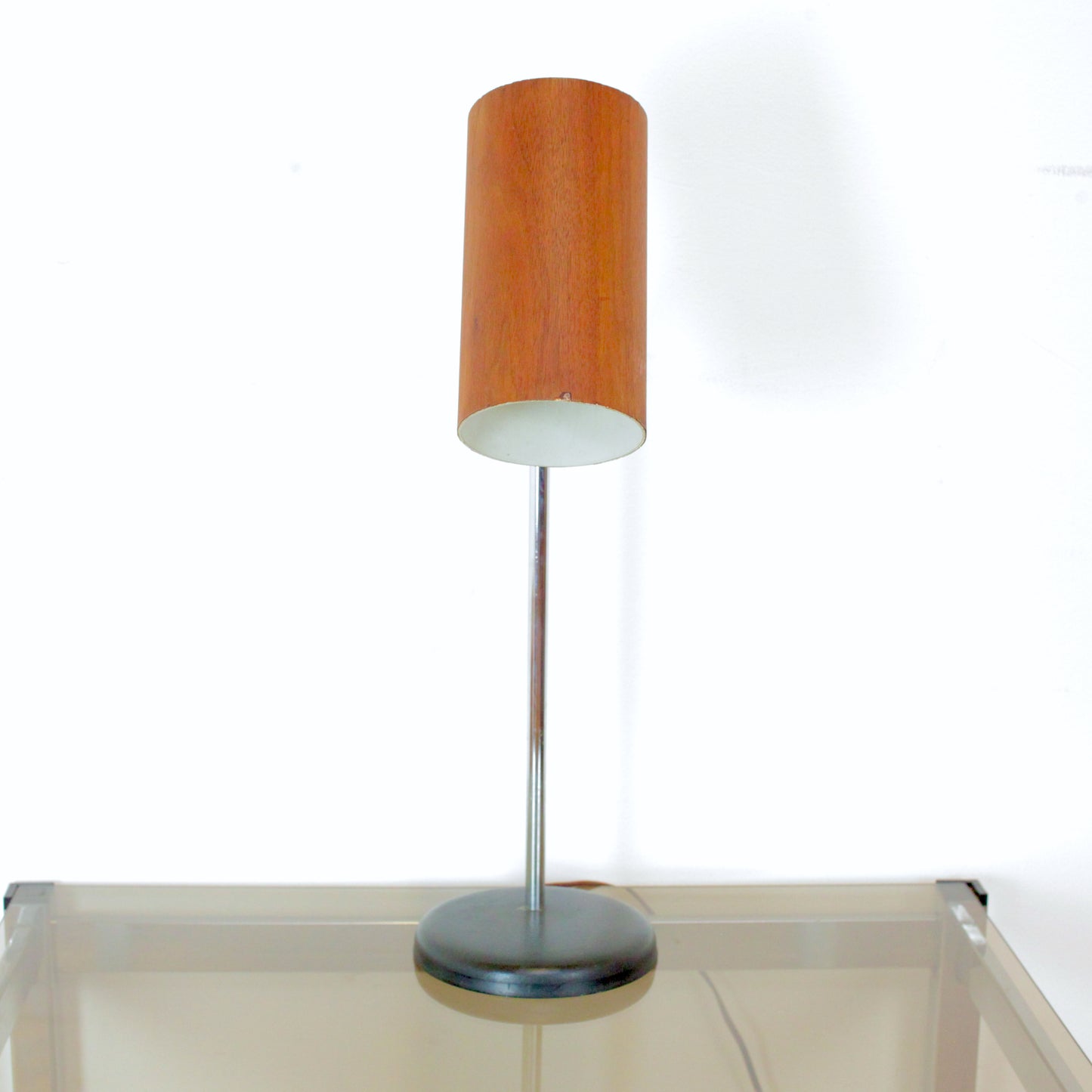 1960s Walnut Lamp After George Nelson