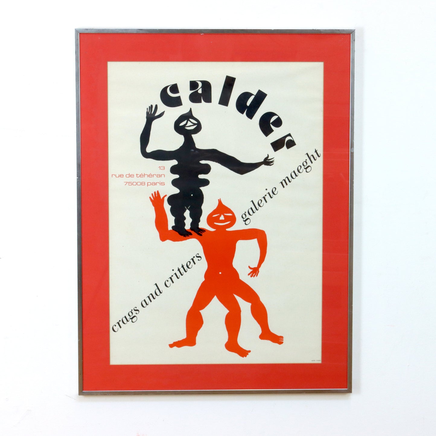 1975 Alexander Calder "Crags and Critters" Exibition Poster