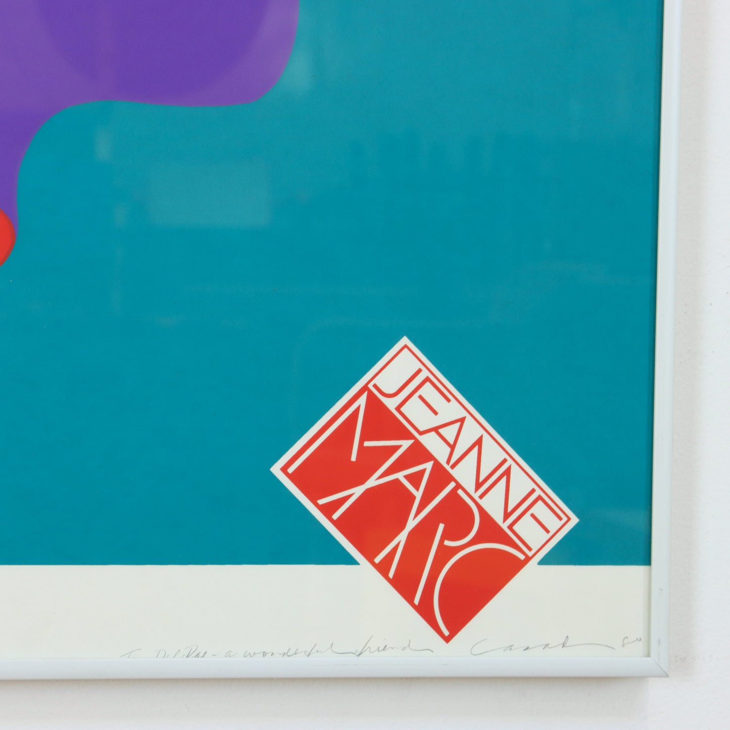 1980 Jeanne Marc Poster by John Casado, Signed