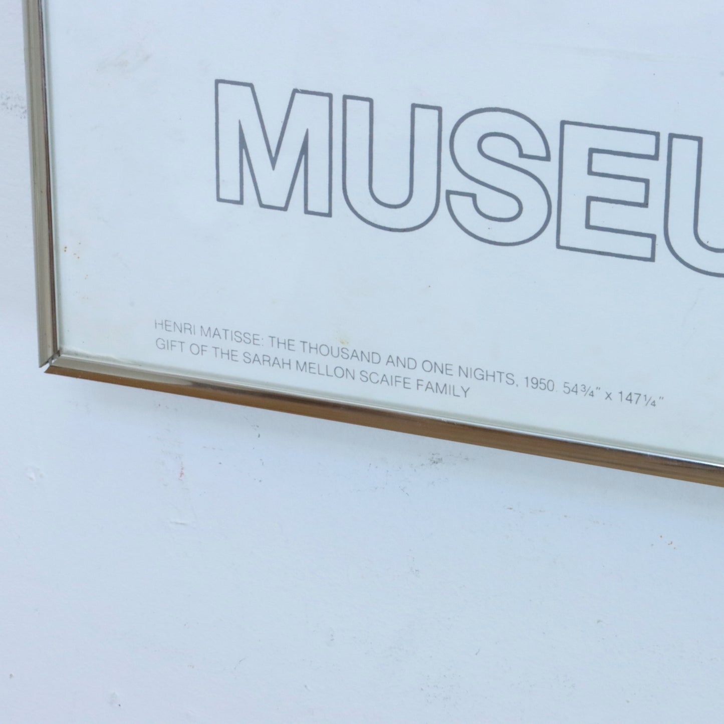 Large 1974 Matisse Exhibition Screen Print