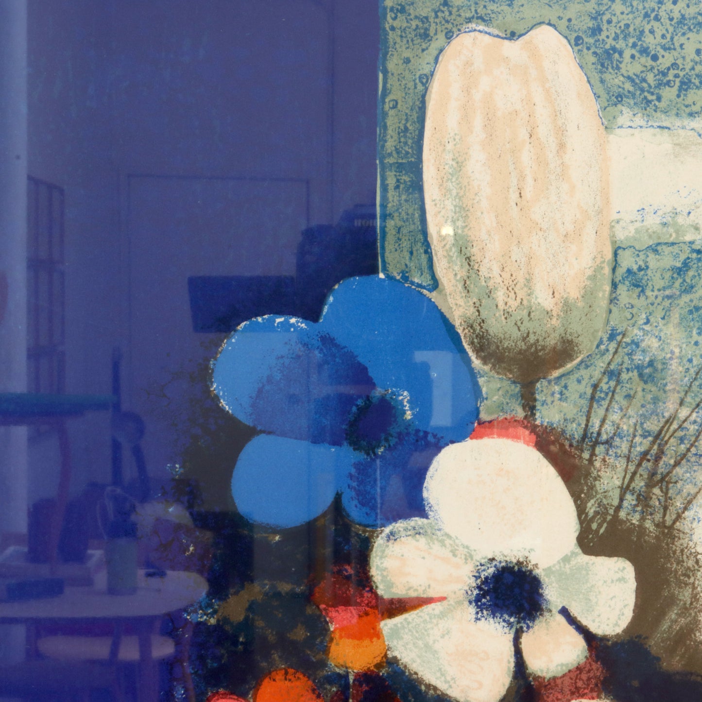 Mid Century Abstract Still Life Screen Print