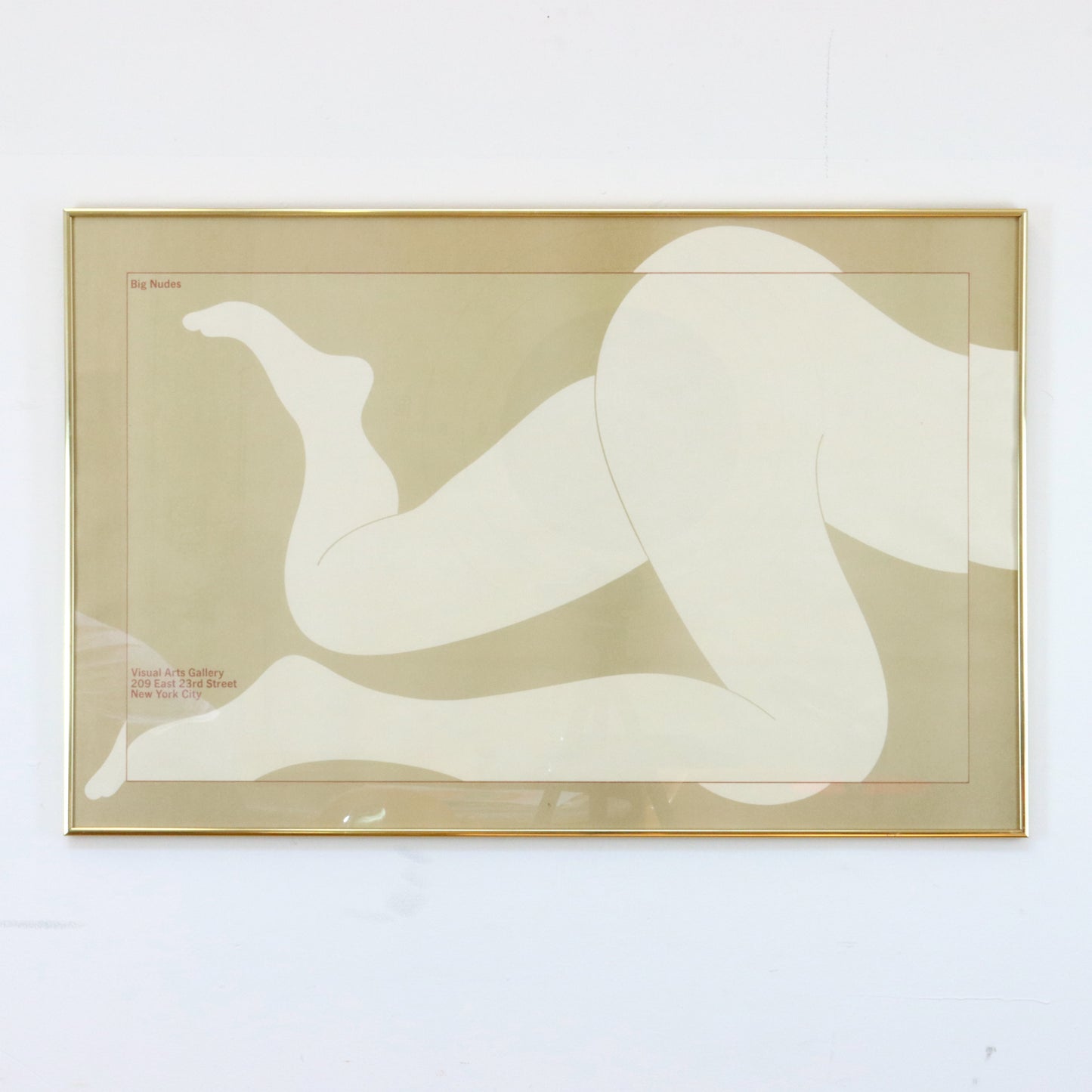 1970 Milton Glaser "Big Nudes" Exhibition Poster.