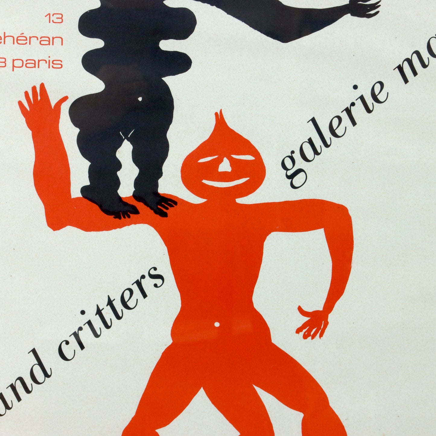 1975 Alexander Calder "Crags and Critters" Exibition Poster