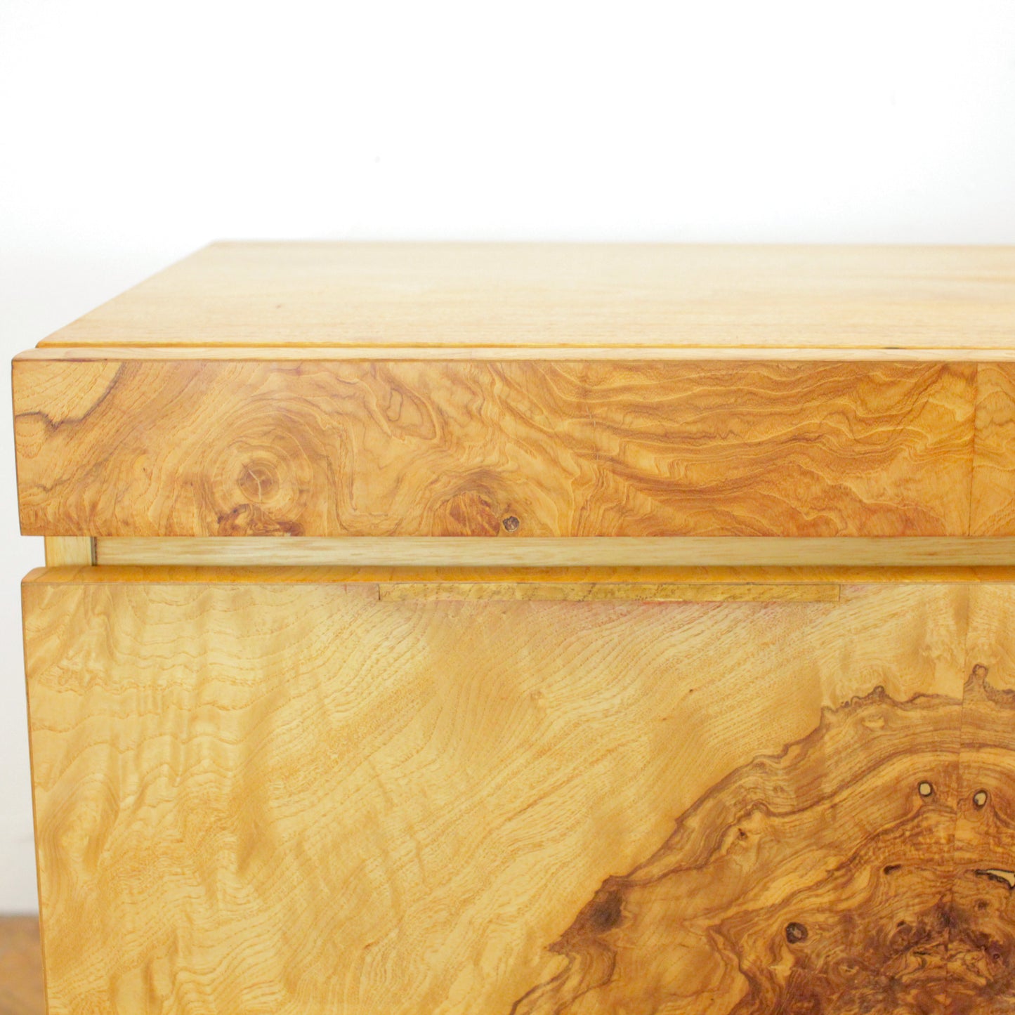 Pair of 1970s Lane Burl Nightstands