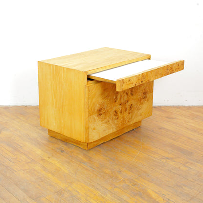 Pair of 1970s Lane Burl Nightstands