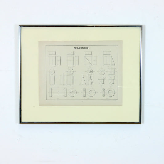 1897 Mechanical Drafting Print