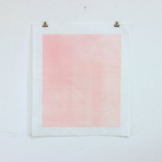 1990 Pink Relief Print by Joyce Dean