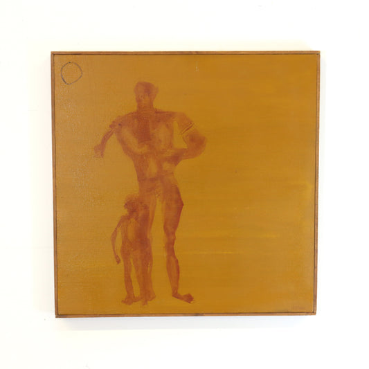 Figurative Father and Son Painting by Joe Sam