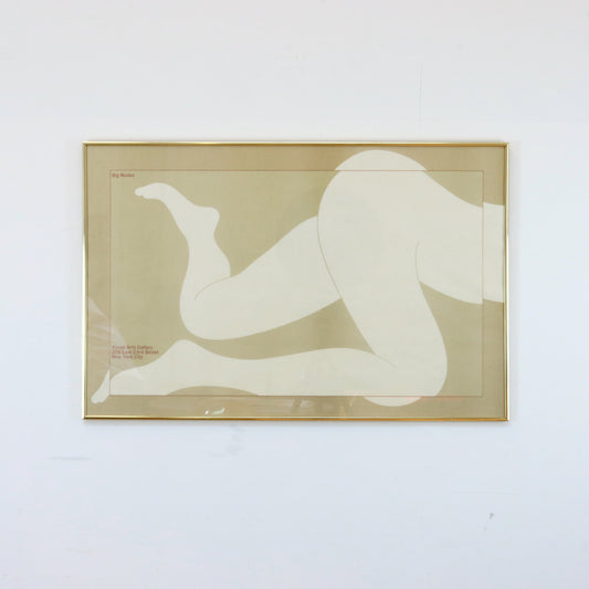 1970 Milton Glaser "Big Nudes" Exhibition Poster.