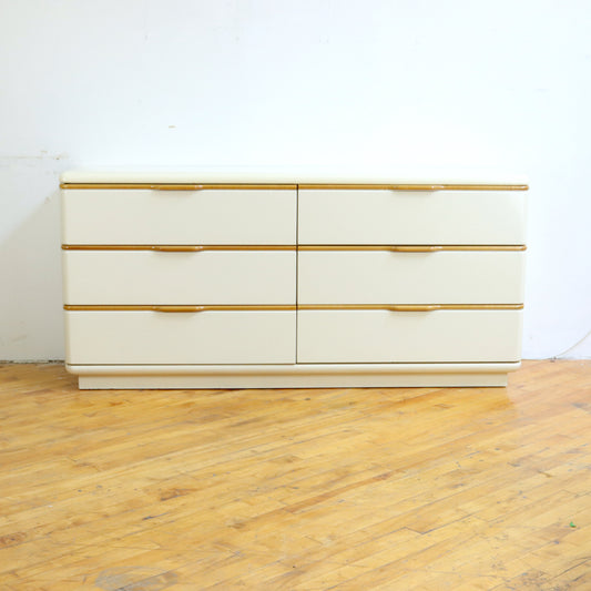 1980s Lane Lacquered Lowboy Dresser
