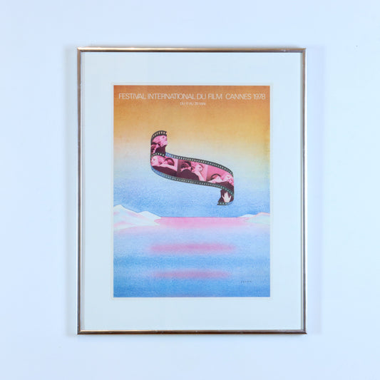 Vintage Jean-Michel Folon Poster, Framed