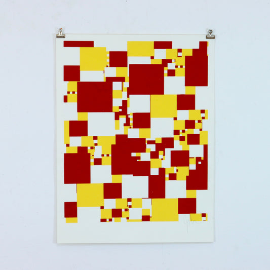 2000s Geometric Screen Print
